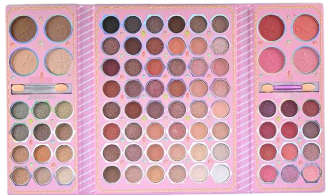 Paleta Libro Muñeca Rubia 80 Sombras de Colores