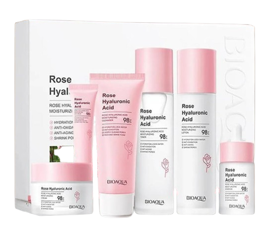 Kit Rosas Ácido Hialurónico Bioaqua Luxury Pro