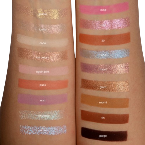 Paleta Luna Estefa Gómez Miis 18 Sombras y Pigmentos