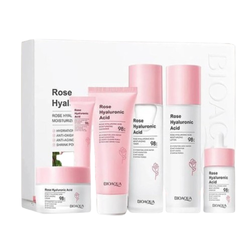 Kit Rosas Ácido Hialurónico Bioaqua Luxury Pro