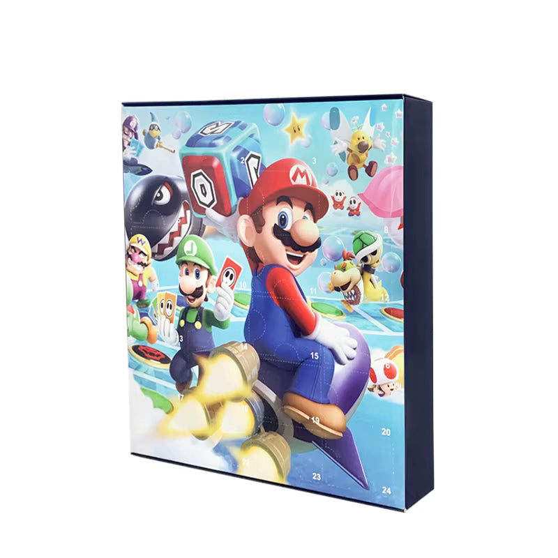 Calendario de adviento Super Mario Bros, colorido, ideal para regalo y cosméticos Bibi Boom